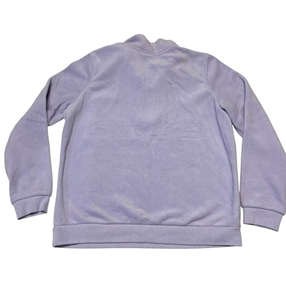 Cherokee - Women’s Lilac Fleece 1/4 Zip Sweater Sz Large